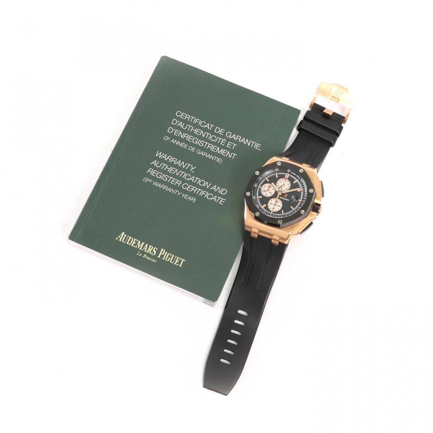Audemars Piguet Royal Oak Offshore Chronograph 26400RO.OO.A002CA.01 (2013) - Black dial 44 mm Rose Gold case (5/5)