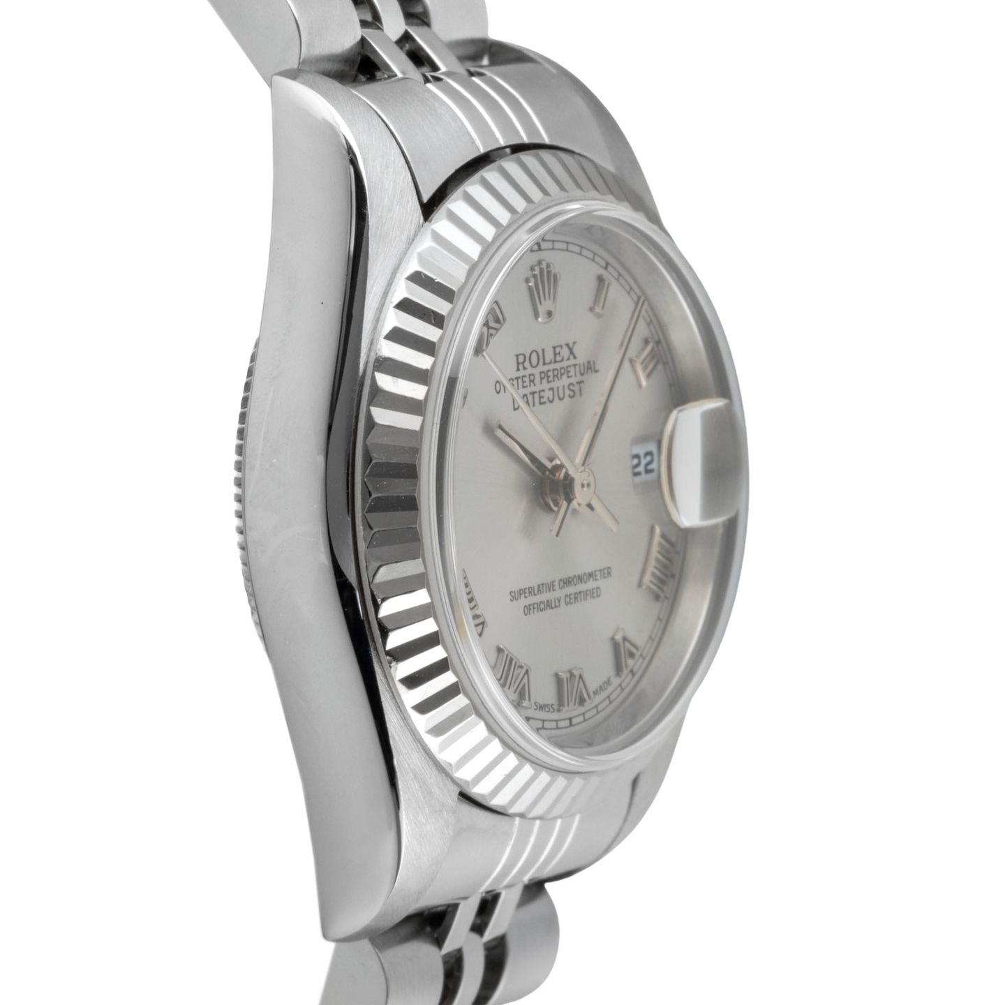 Rolex Lady-Datejust 79174 (1999) - Silver dial 26 mm Steel case (7/8)
