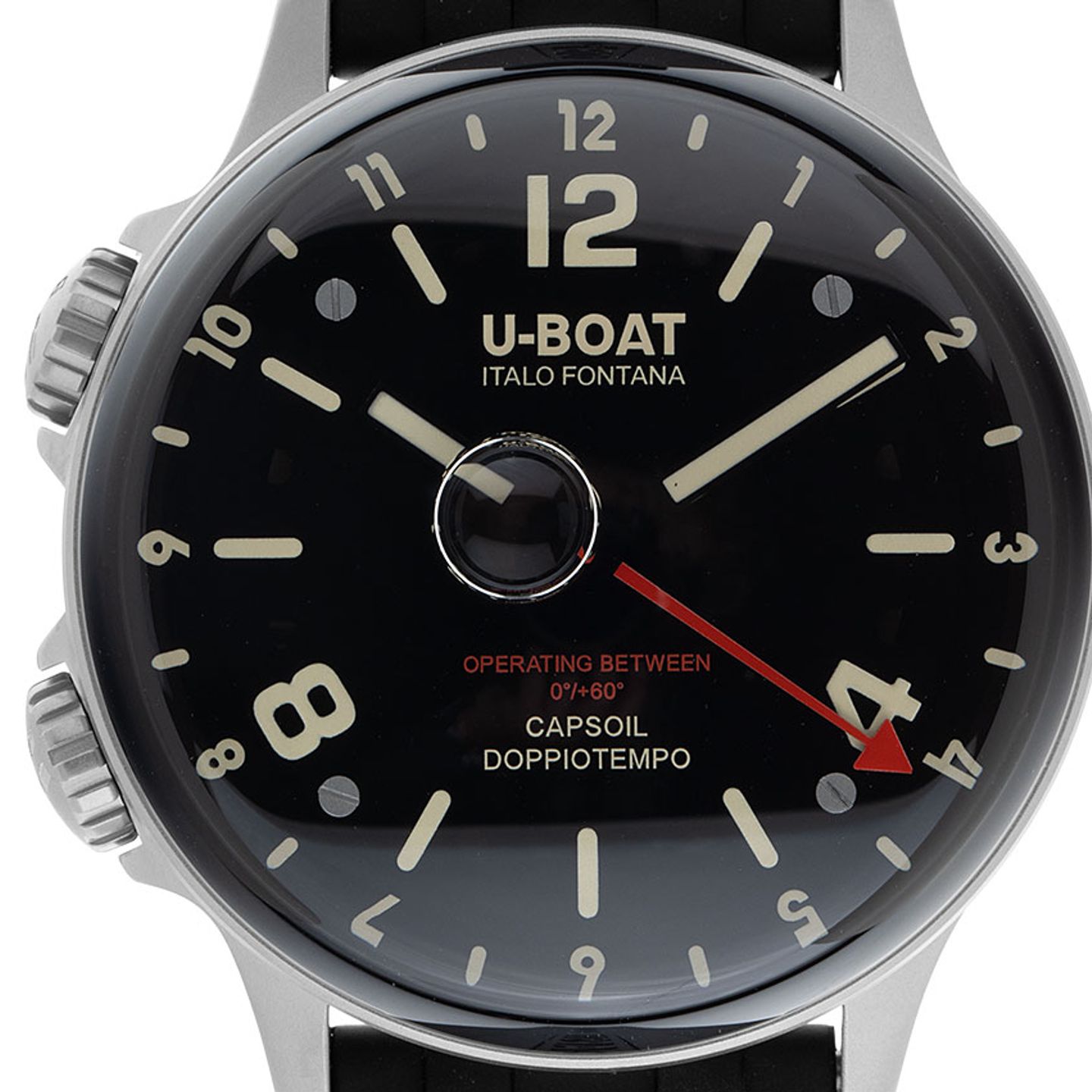 U-Boat Capsoil 8769 (Unknown (random serial)) - Black dial 46 mm Steel case (1/7)