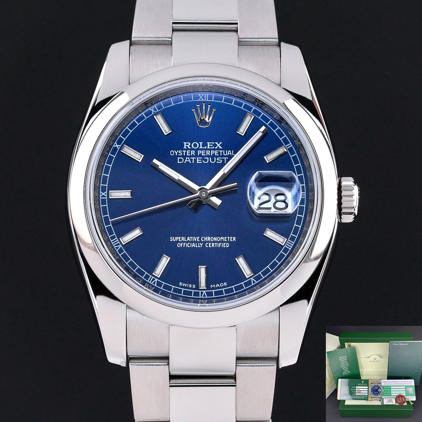 Rolex Datejust 36 116200 (2010) - 36mm Staal (1/7)