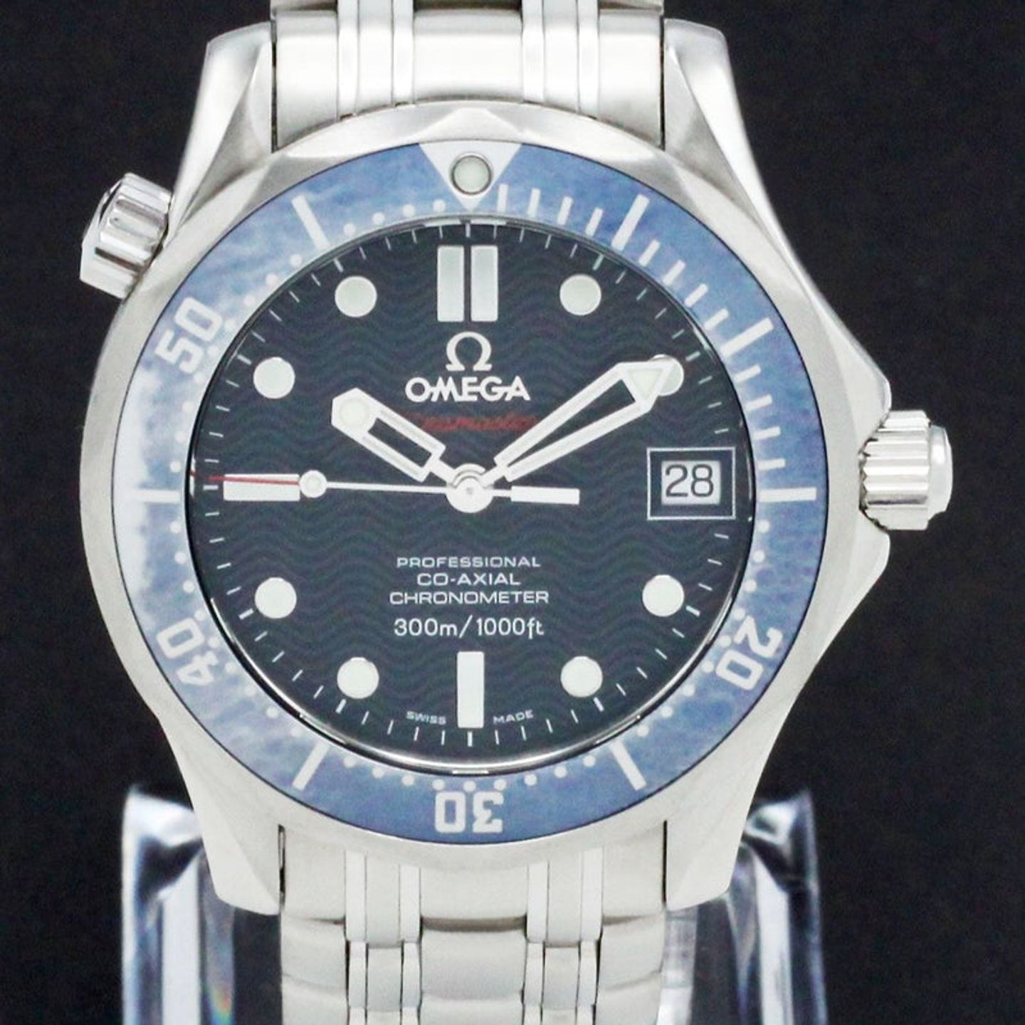 Omega Seamaster Diver 300 M 2222.80.00 (2007) - Blauw wijzerplaat 36mm Staal (1/7)