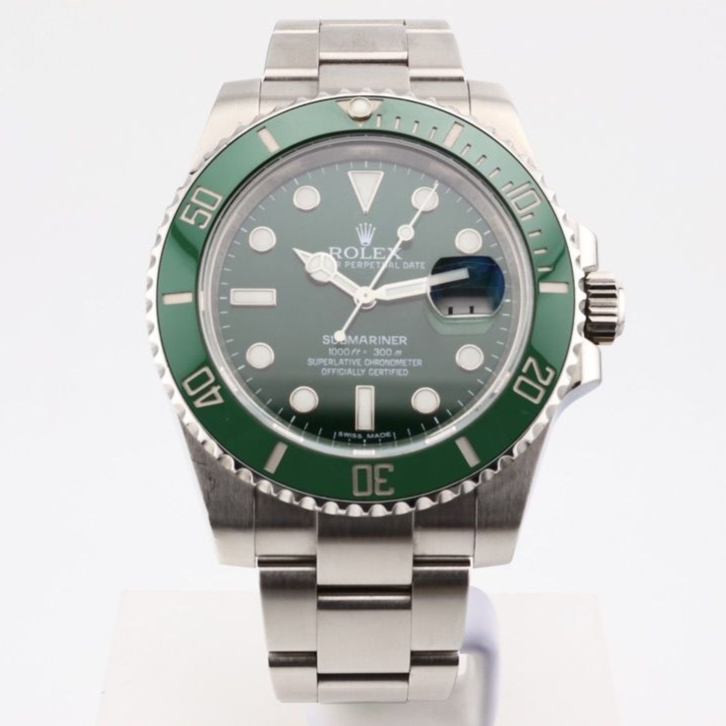 Rolex Submariner Date 116610LV (2011) - Groen wijzerplaat 40mm Staal (1/1)