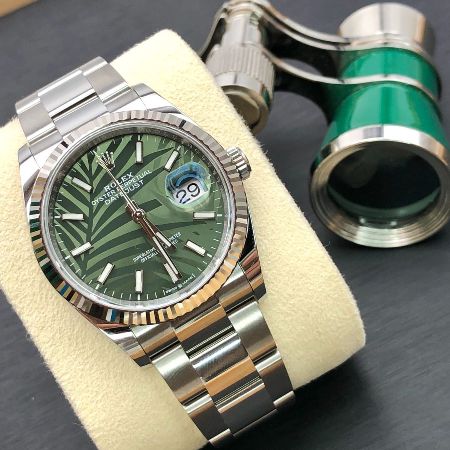 Rolex Datejust 36 126234 (2024) - Green dial 36 mm Steel case (6/8)