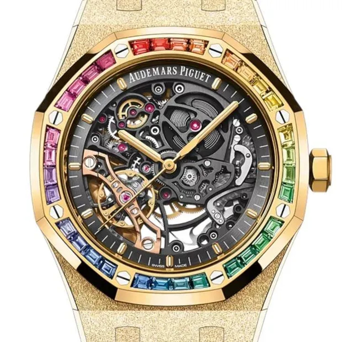 Audemars Piguet Royal Oak Double Balance Wheel Openworked 15412BA.YG.1224BA.01-B (2024) - Transparent dial 41 mm Yellow Gold case (2/6)