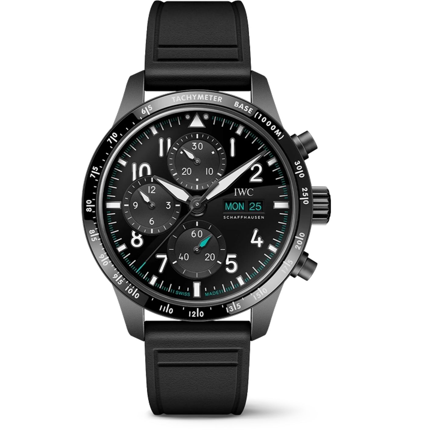 IWC Pilot Chronograph IW388306 (2025) - Zwart wijzerplaat 43mm Titanium (1/1)