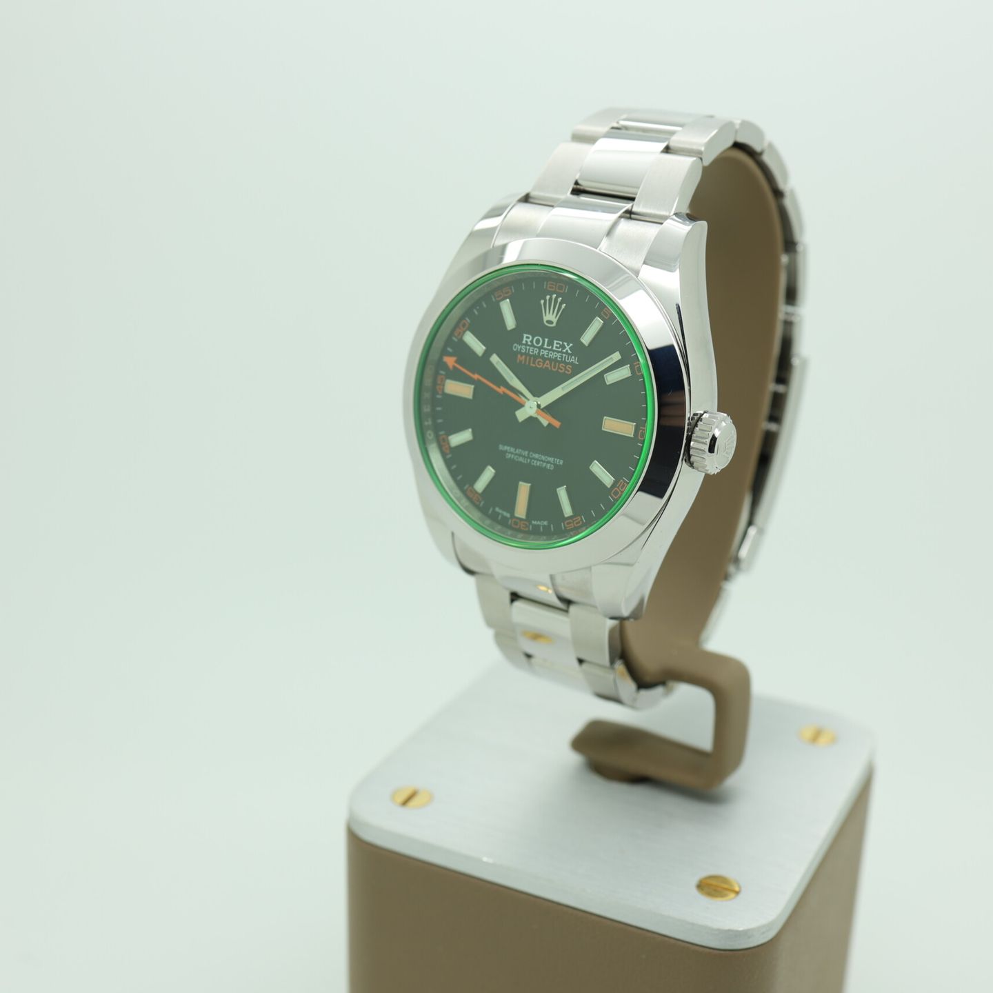 Rolex Milgauss 116400GV (2020) - 40mm Staal (1/8)
