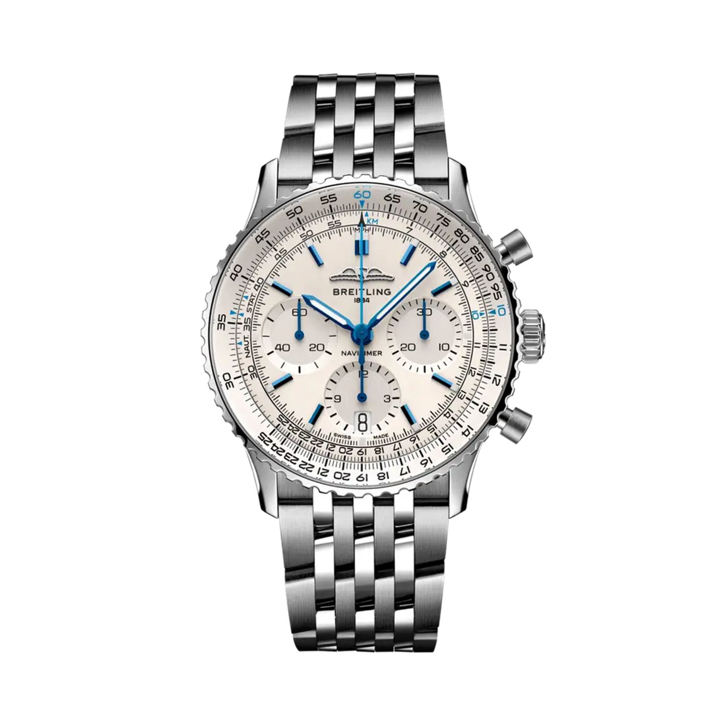 Breitling Navitimer AB0139A71G1A1 (2025) - Wit wijzerplaat 41mm Staal (1/1)