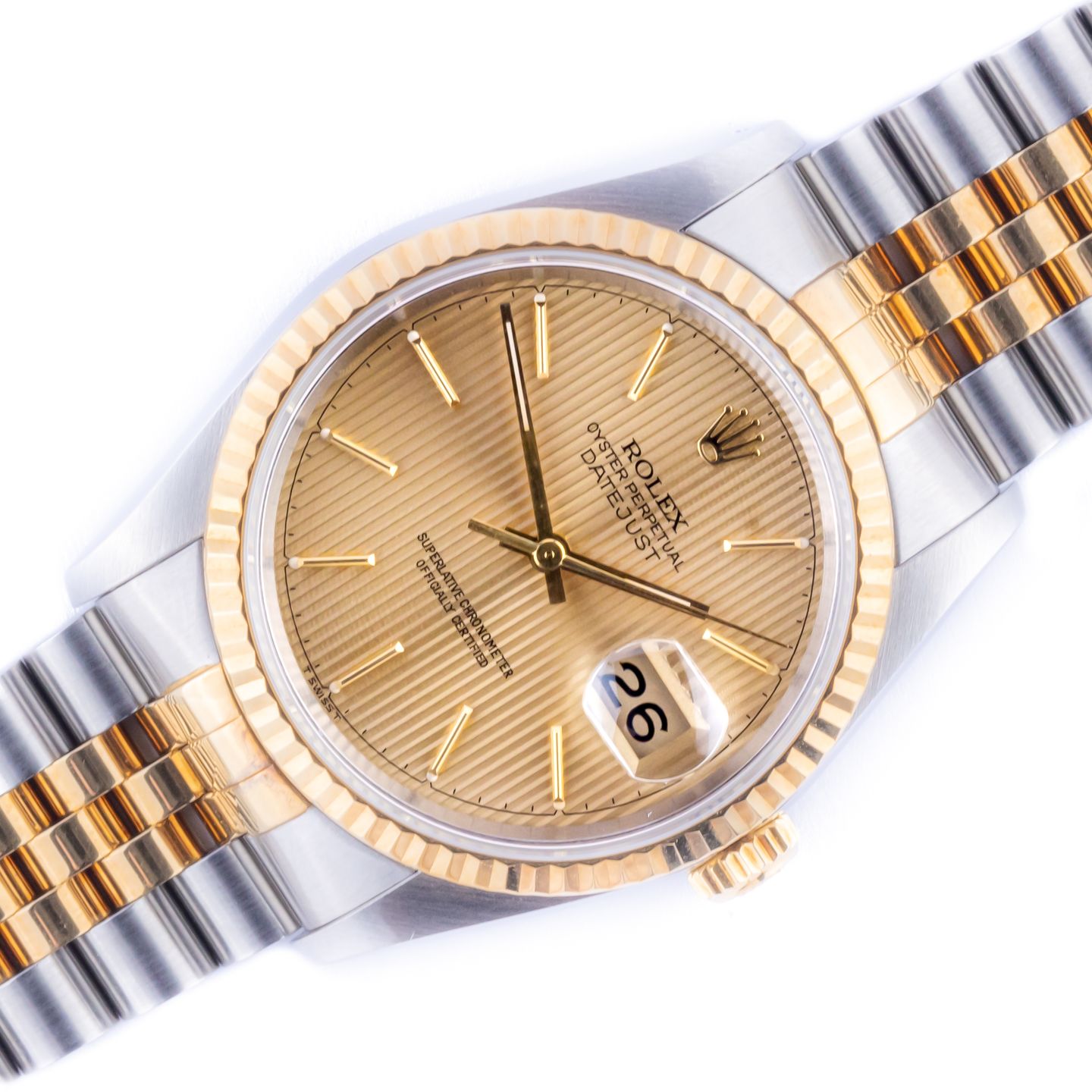 Rolex Datejust 36 16233 (1991) - 36mm Goud/Staal (1/7)