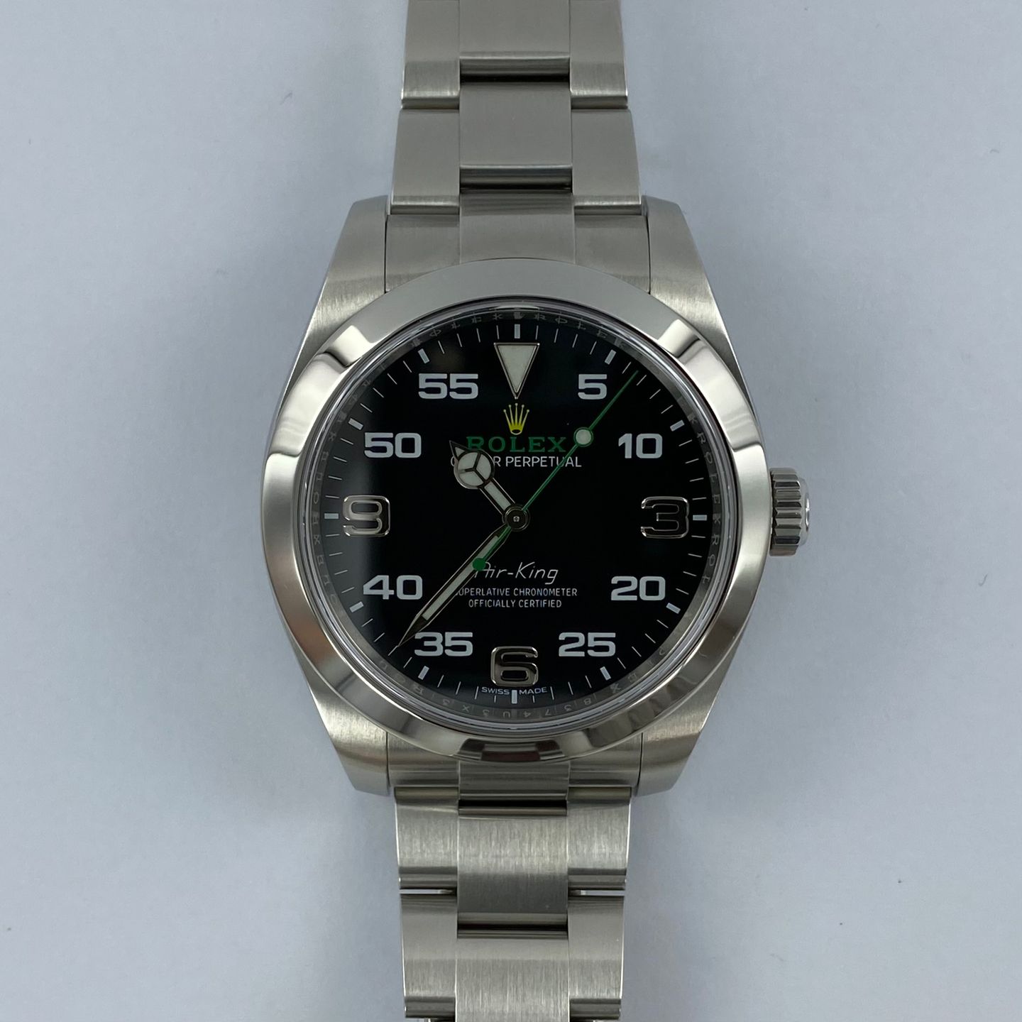 Rolex Air-King 116900 (2019) - Zwart wijzerplaat 40mm Staal (5/6)