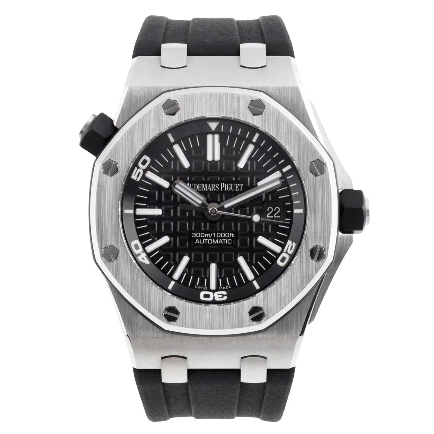 Audemars Piguet Royal Oak Offshore Diver 15703ST.OO.A002CA.01 (2010) - Black dial 42 mm Steel case (1/4)