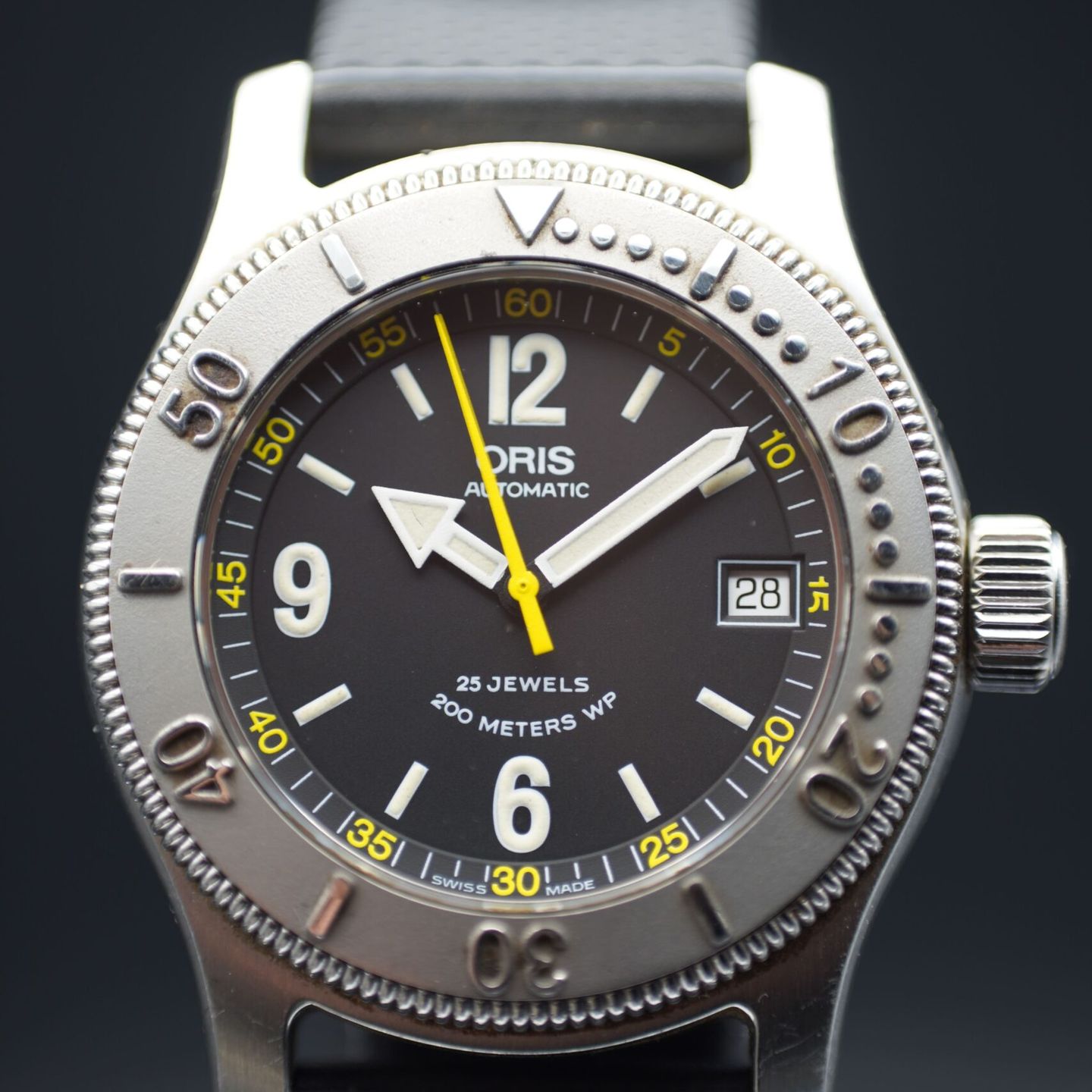 Oris Big Crown 7502 (Onbekend (willekeurig serienummer)) - Zwart wijzerplaat 40mm Staal (1/8)