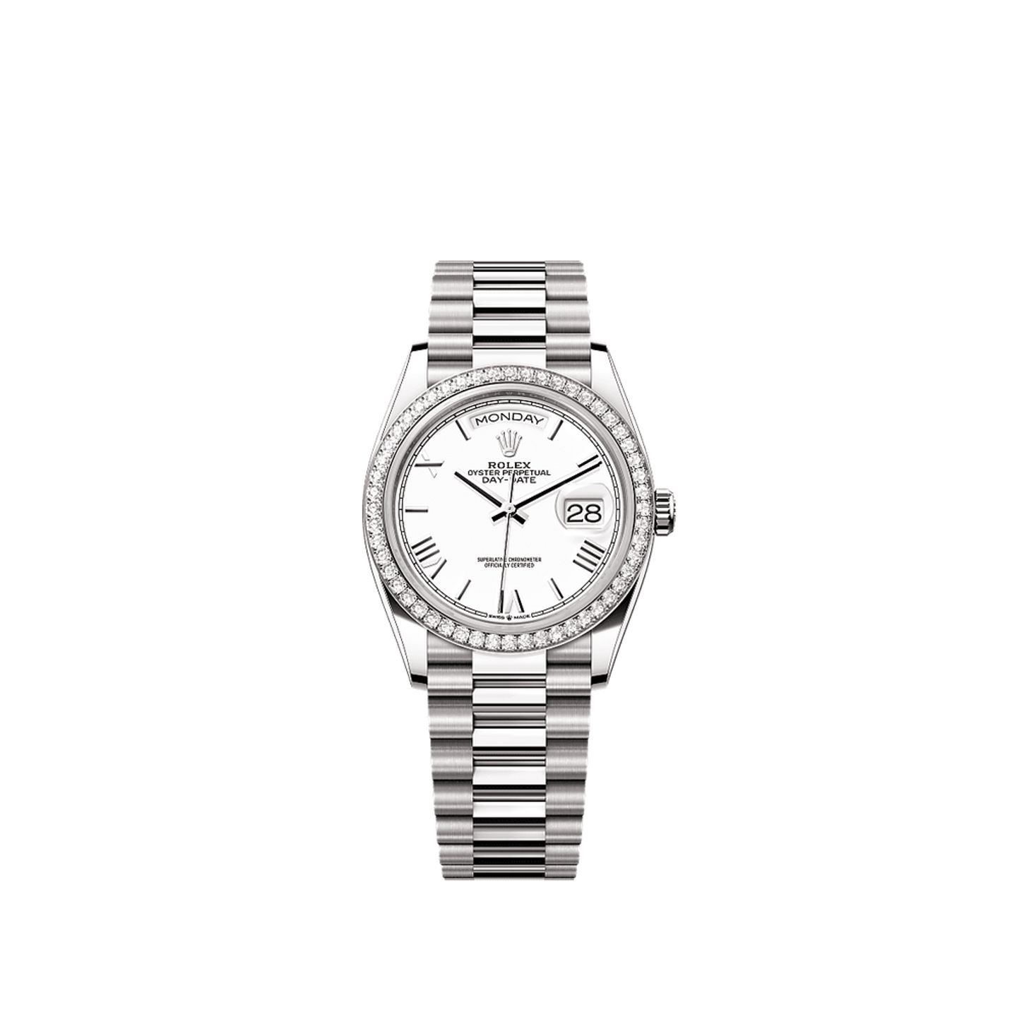 Rolex Day-Date 36 128349RBR (2025) - White dial 36 mm White Gold case (1/1)