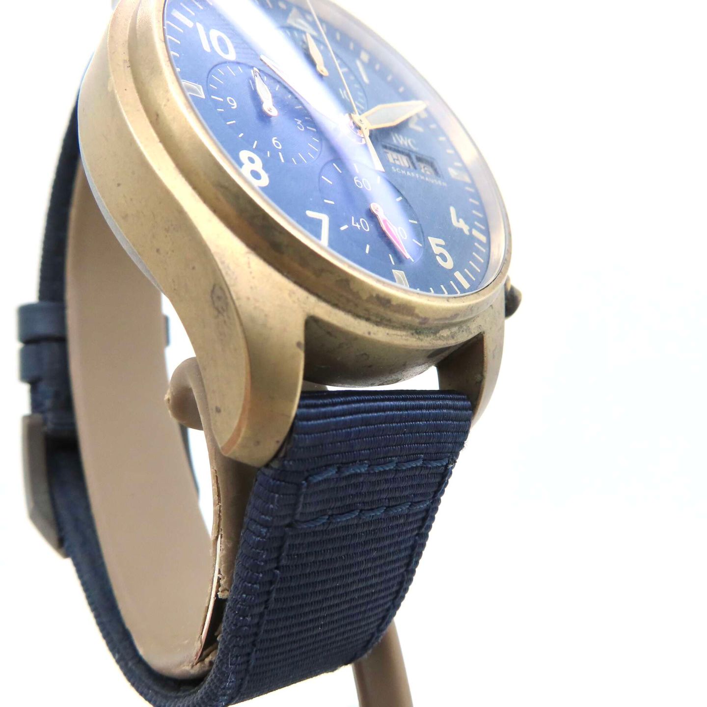 IWC Pilot Chronograph IW388109 (2023) - Blue dial 41 mm Bronze case (5/8)