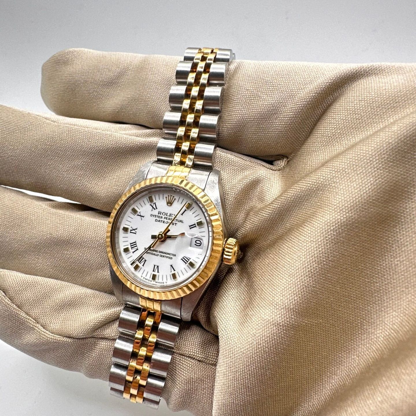 Rolex Lady-Datejust 69173 (Unknown (random serial)) - 26 mm Gold/Steel case (4/4)