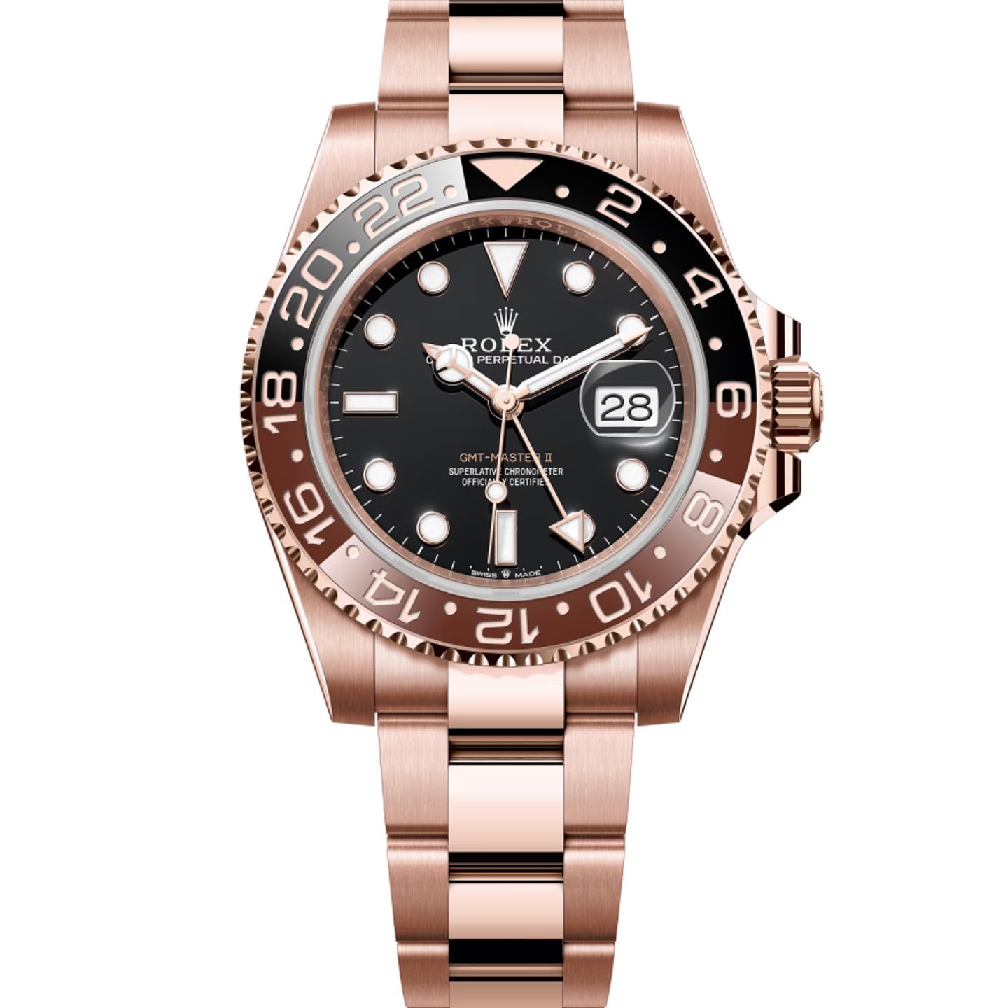 Rolex GMT-Master II 126715CHNR (Onbekend (willekeurig serienummer)) - Zwart wijzerplaat 40mm Roségoud (1/8)