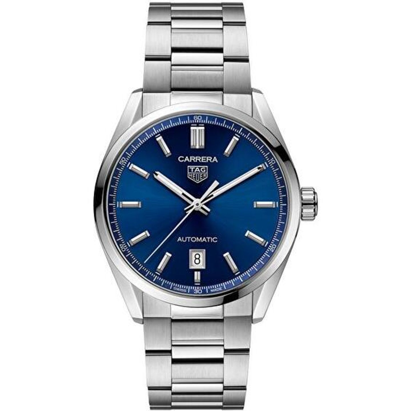 TAG Heuer Carrera Calibre 5 WBN2112.BA0639 (2025) - Blue dial 39 mm Steel case (2/2)