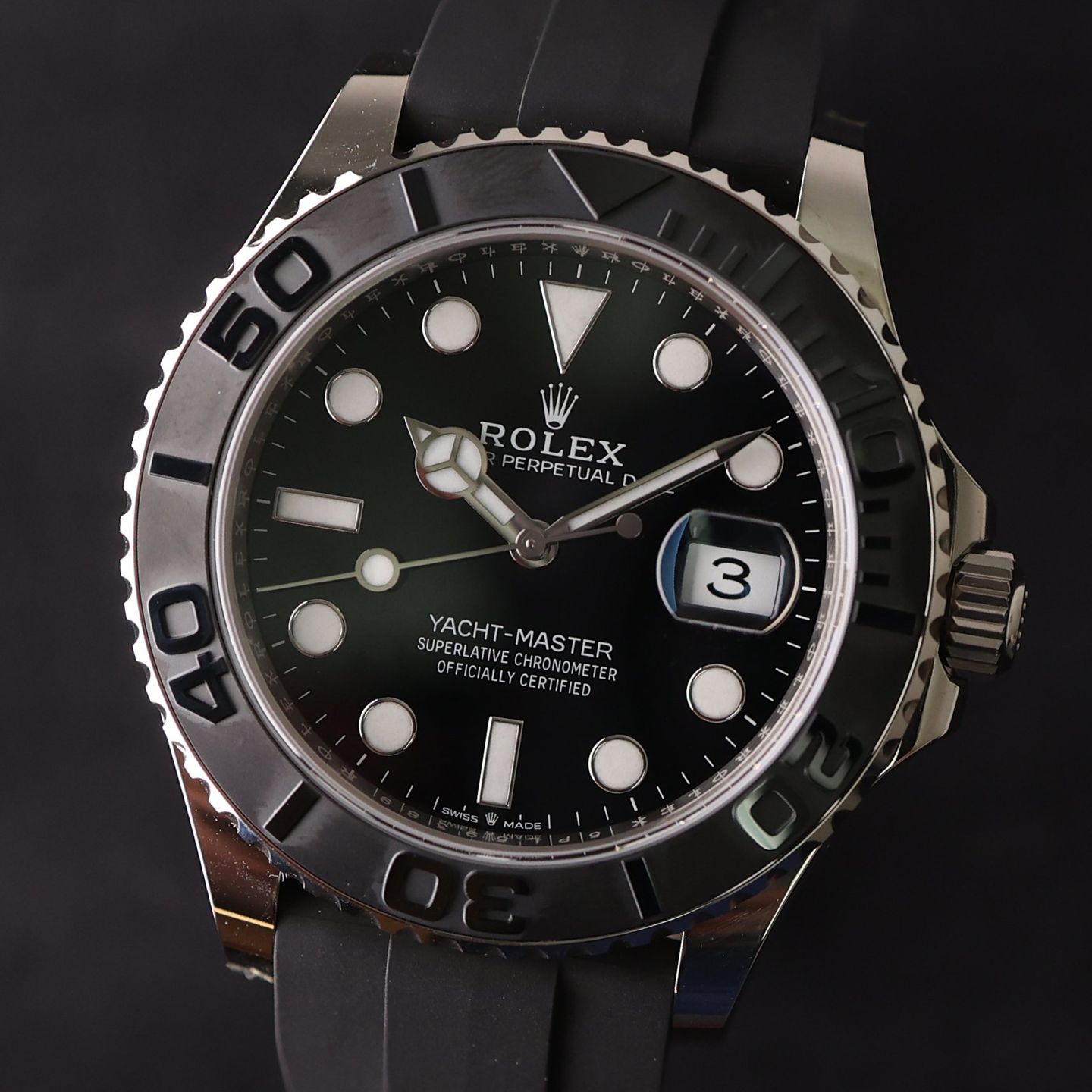 Rolex Yacht-Master 42 226659 (2022) - Black dial 42 mm White Gold case (5/6)