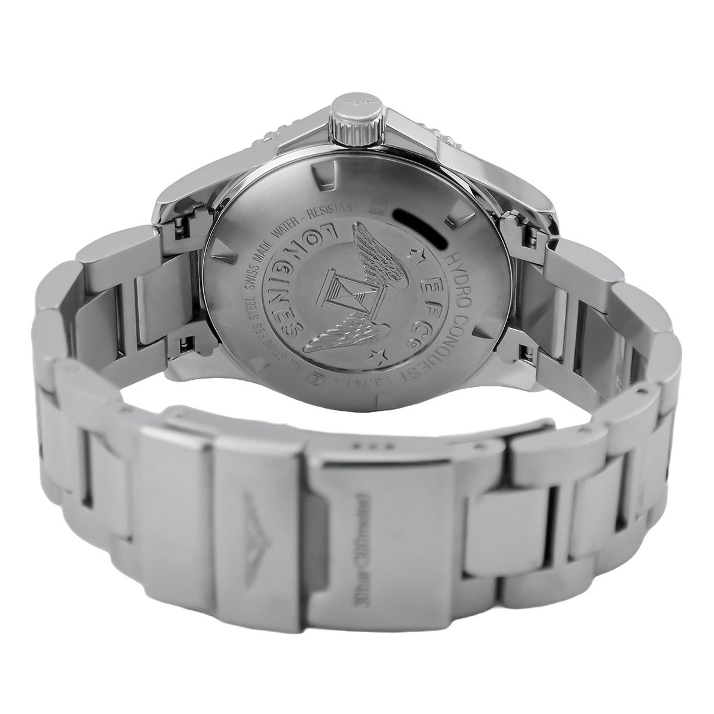 Longines HydroConquest L3.741.4.56.6 (2020) - Black dial 39 mm Steel case (6/8)