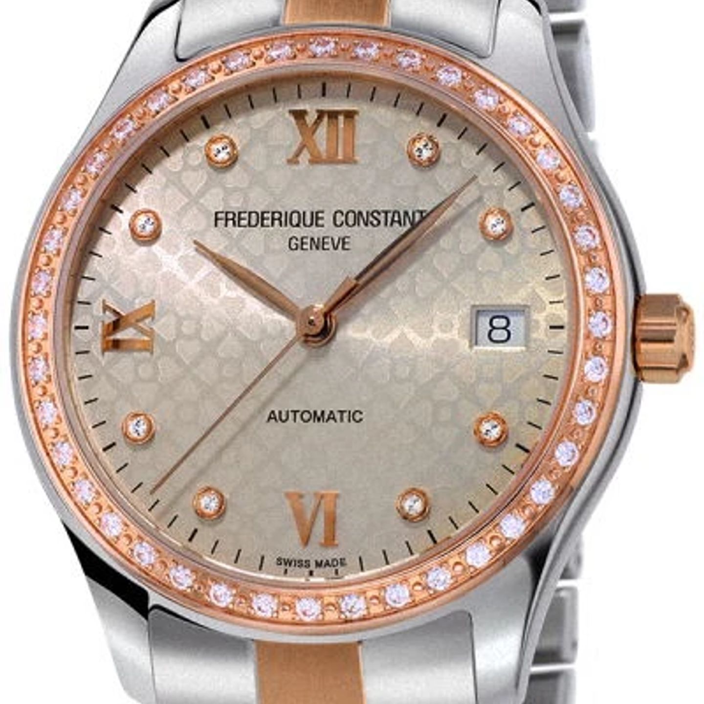 Frederique Constant Ladies Automatic Double Heart Beat FC-303LGD3BD2B (2024) - Zwart wijzerplaat 24mm Staal (2/2)