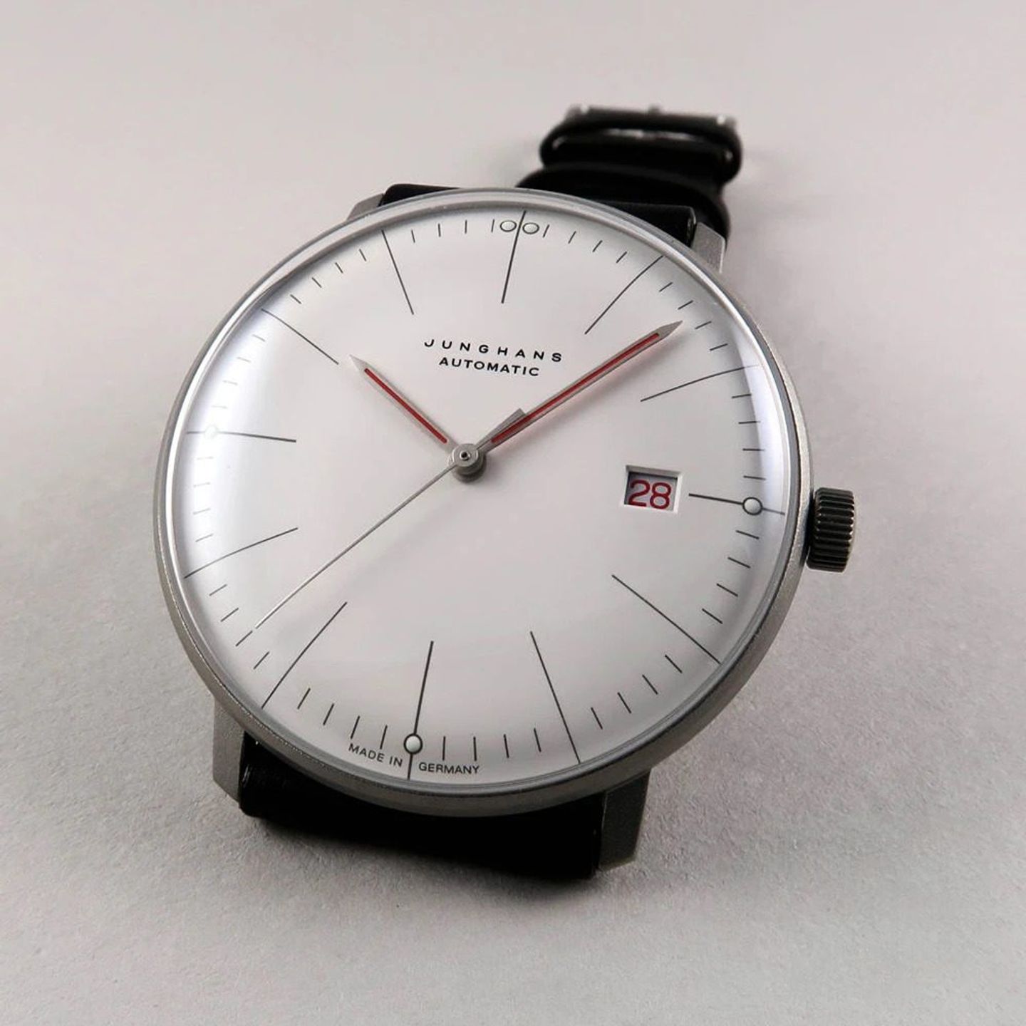 Junghans Max Bill 027/4009.02 (2025) - Wit wijzerplaat 38mm Staal (4/8)