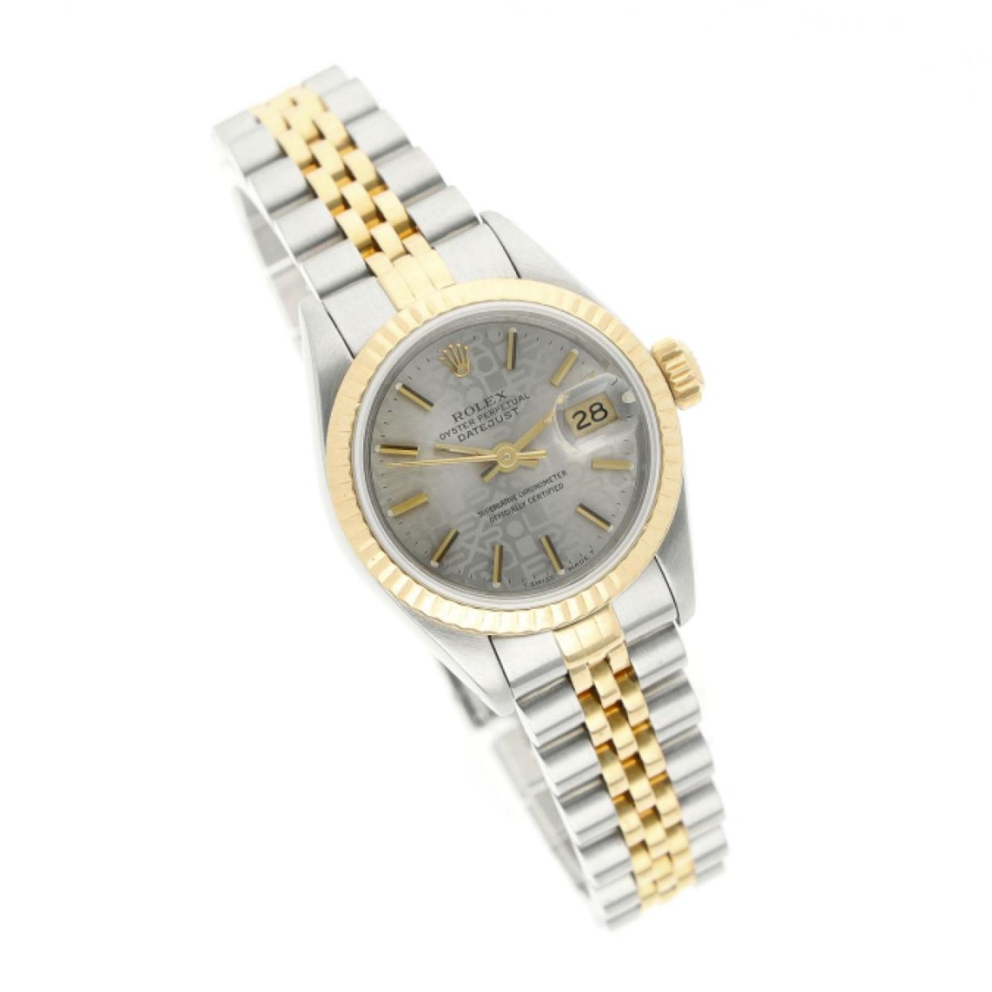 Rolex Lady-Datejust 69173 (1994) - Zilver wijzerplaat 26mm Goud/Staal (2/5)