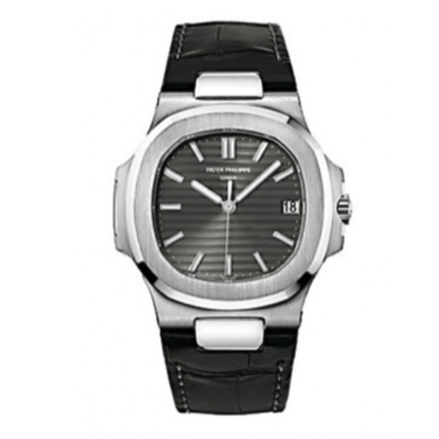 Patek Philippe Nautilus 5711G-001 (Unknown (random serial)) - Grey dial 40 mm White Gold case (1/1)