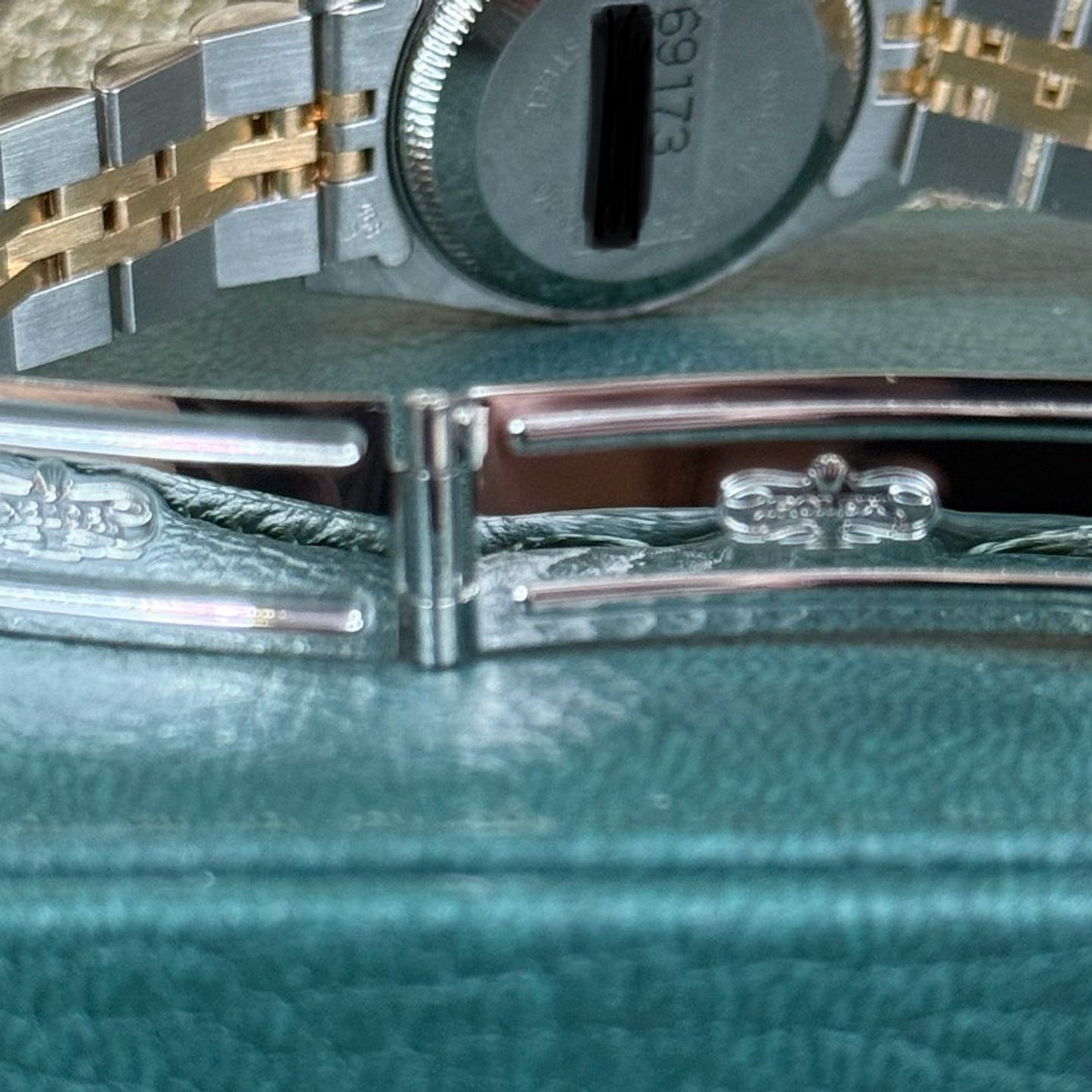 Rolex Lady-Datejust 69173 (1989) - Grey dial 26 mm Gold/Steel case (6/8)