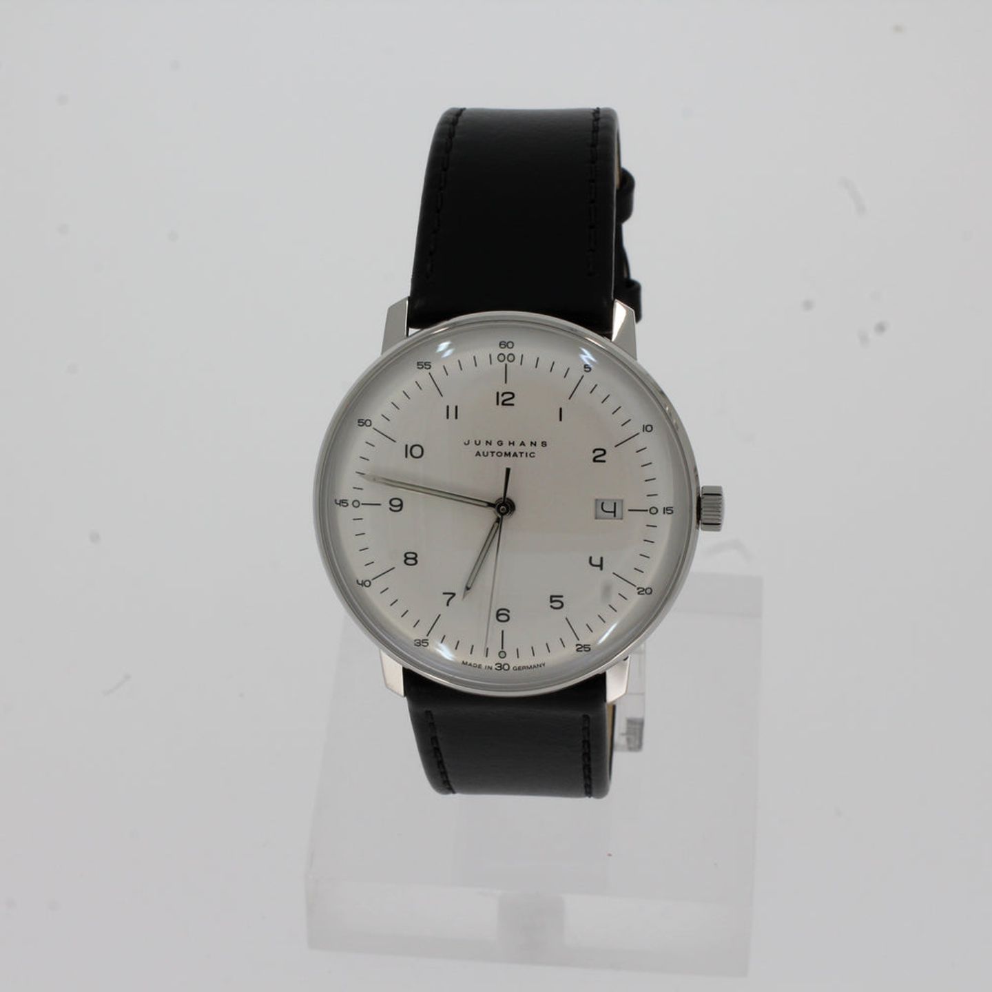 Junghans Max Bill 027/4700.02 (2025) - Zwart wijzerplaat 38mm Staal (1/4)