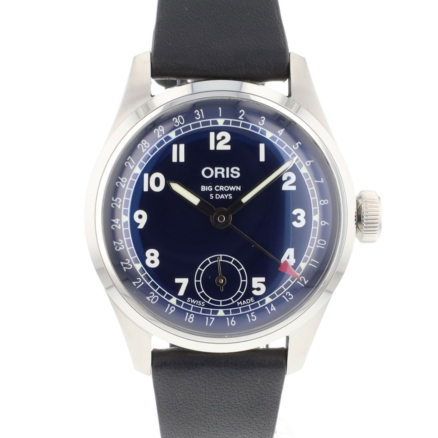 Oris Big Crown Pointer Date 01 403 7776 4065-07 5 19 11 (2022) - Blauw wijzerplaat 38mm Staal (1/6)