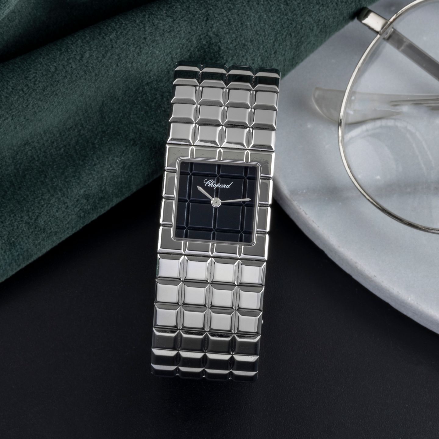 Chopard Ice Cube 11/8898 (2004) - Silver dial 22 mm Steel case (1/8)