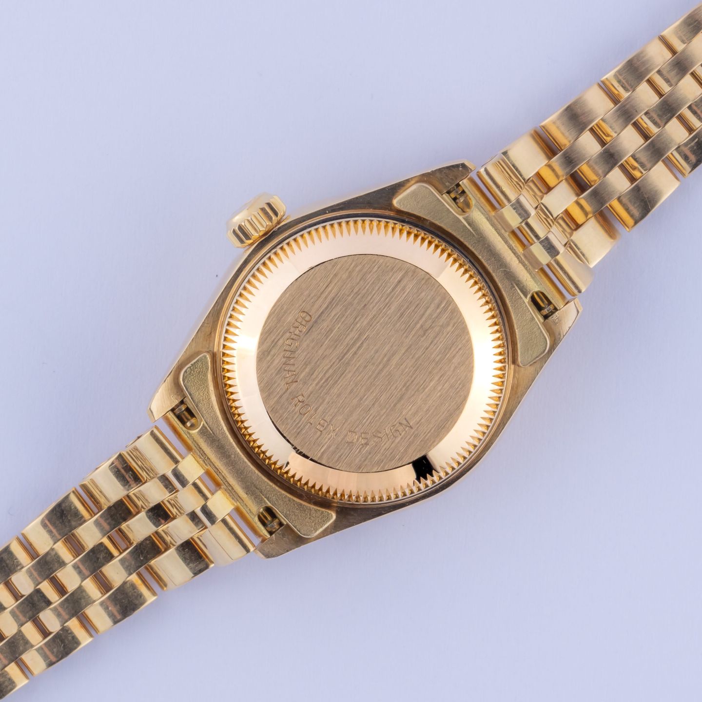 Rolex Lady-Datejust 69178 (1989) - Brown dial 26 mm Yellow Gold case (4/7)