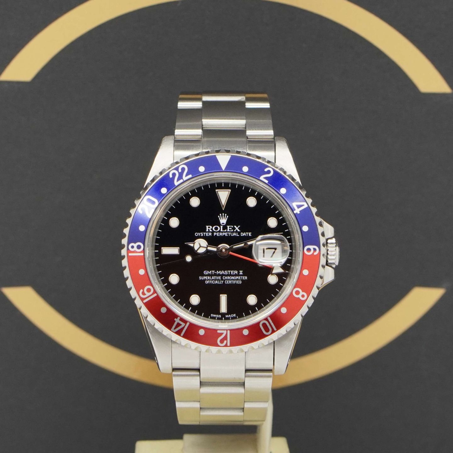 Rolex GMT-Master II 16710 (2001) - Zwart wijzerplaat 40mm Staal (1/7)