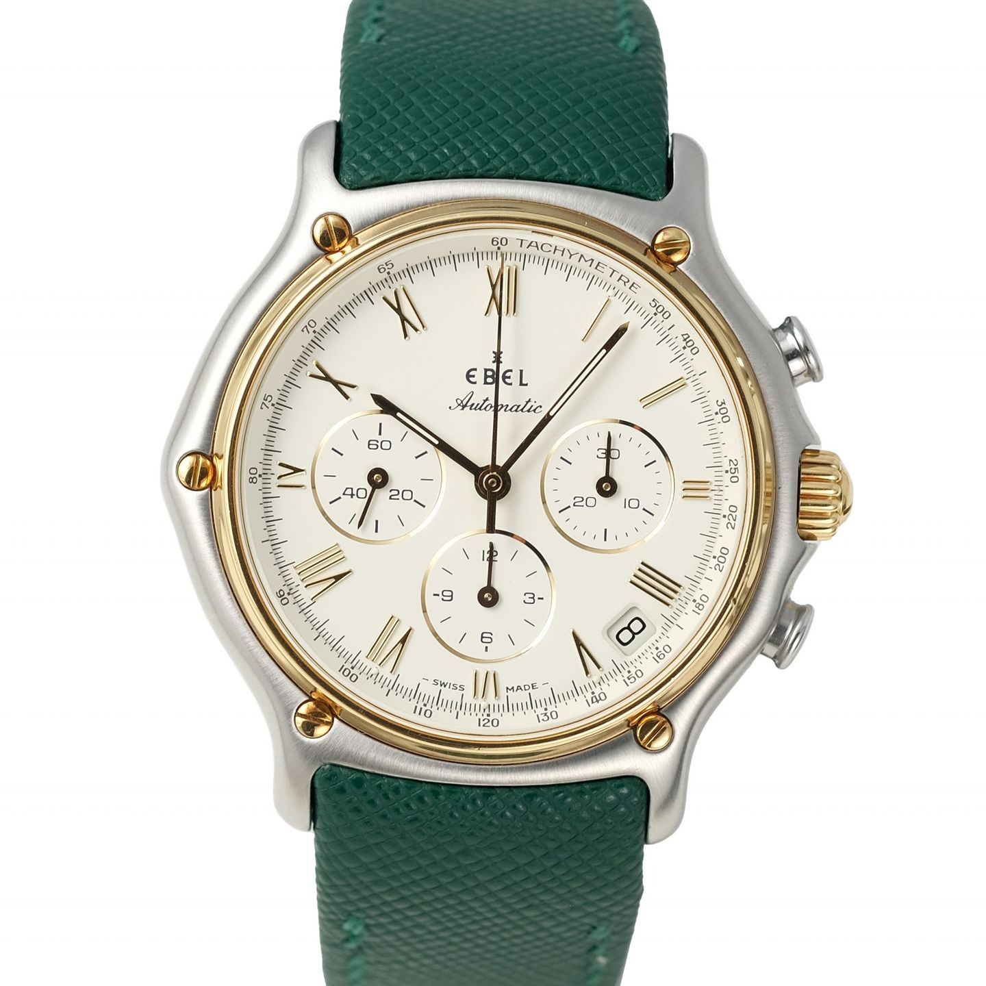 Ebel 1911 1134901 (1990) - White dial 40 mm Steel case (2/8)