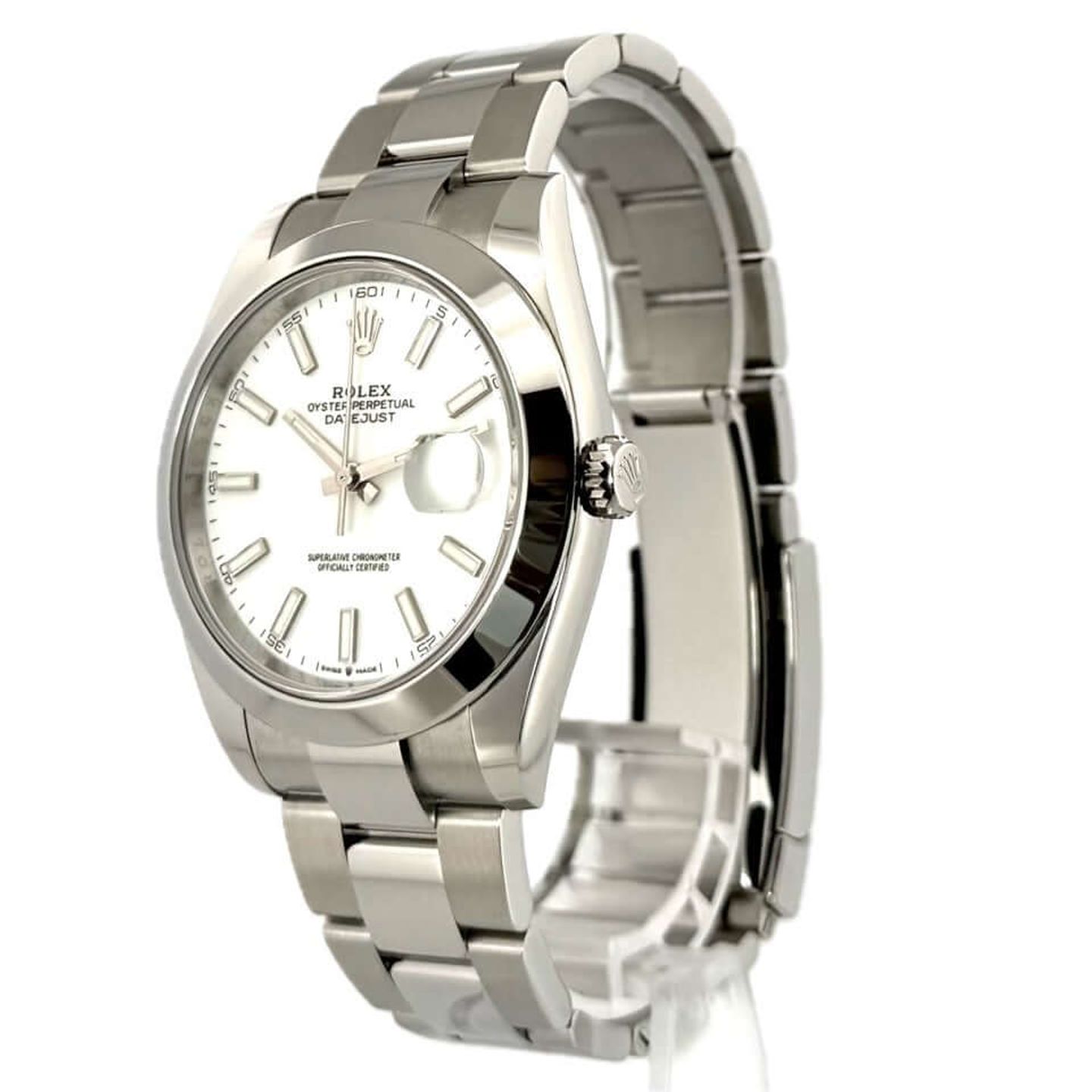 Rolex Datejust 41 126300 (2022) - Wit wijzerplaat 41mm Staal (2/7)