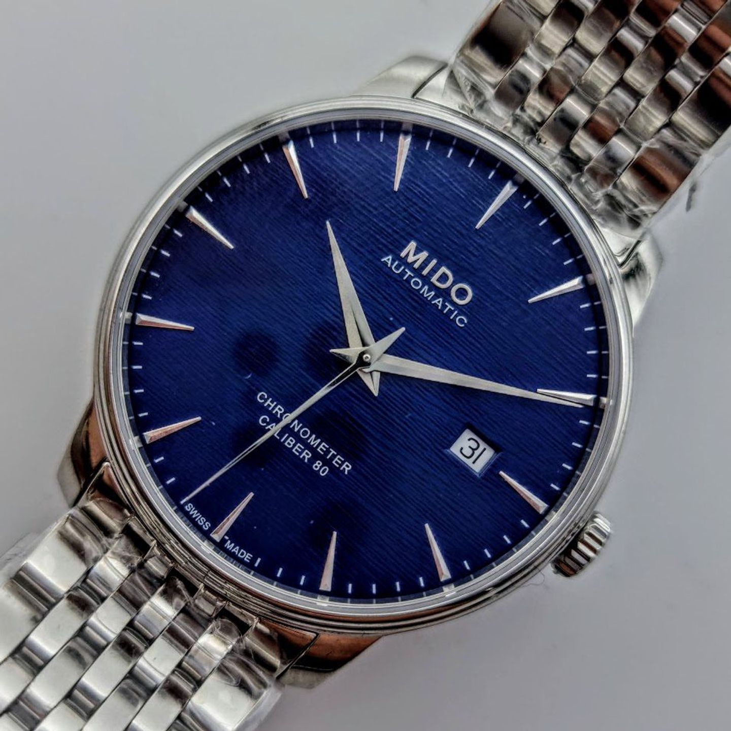 Mido Baroncelli M027.408.11.041.00 (2025) - Blue dial 40 mm Steel case (1/8)