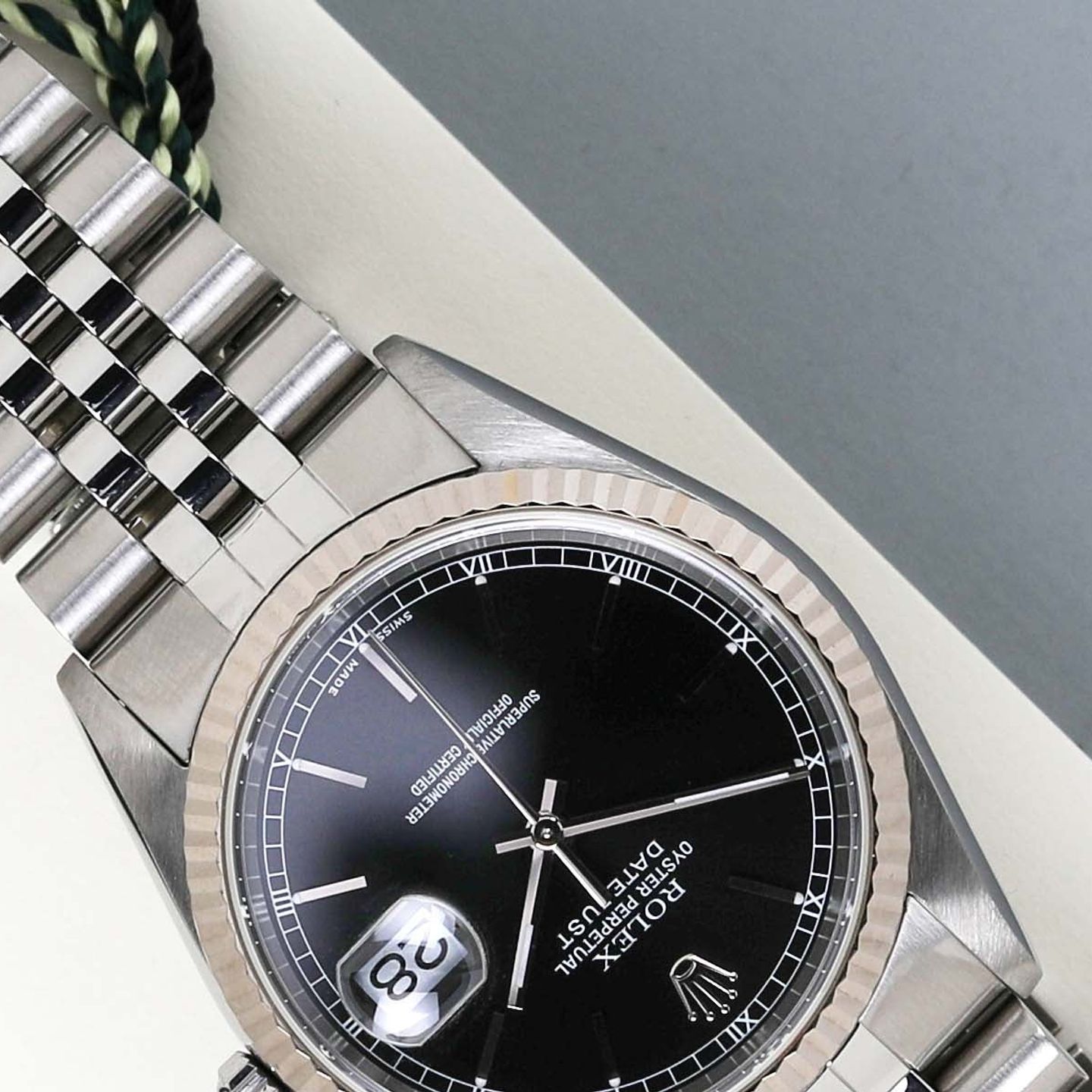 Rolex Datejust 36 16234 (2000) - Zwart wijzerplaat 36mm Staal (4/8)