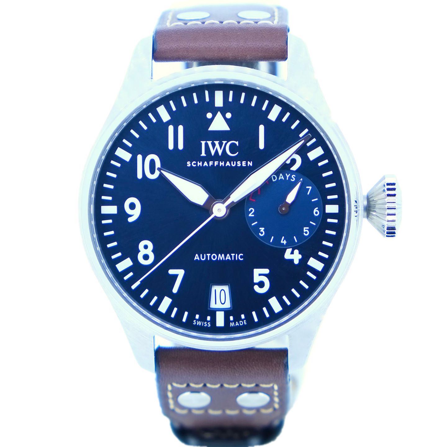 IWC Big Pilot IW501002 (2023) - Blauw wijzerplaat 46mm Staal (1/6)