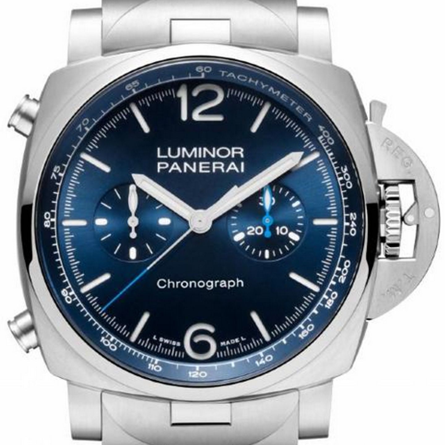 Panerai Luminor Chrono PAM01110 (2026) - Blue dial 44 mm Steel case (1/1)