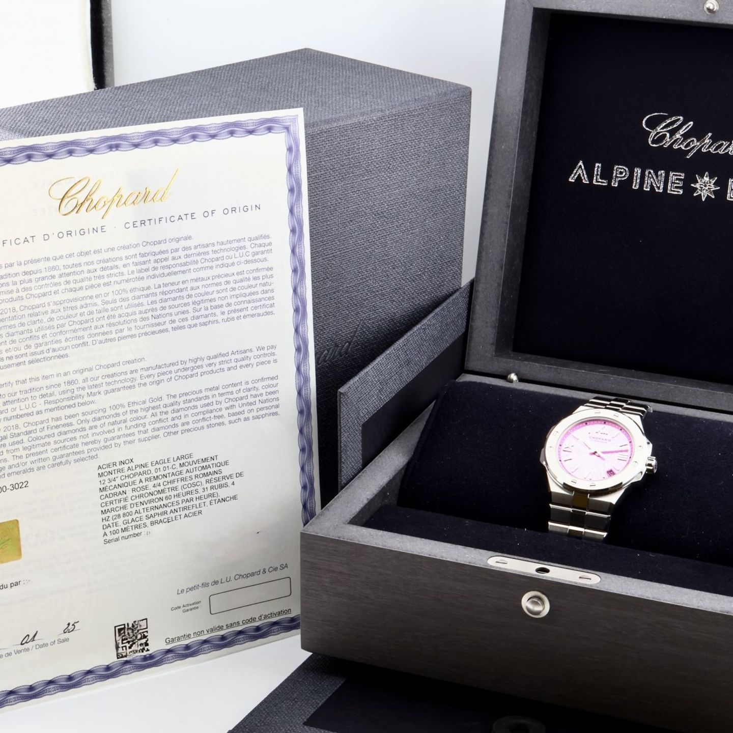 Chopard Alpine Eagle 298600-3022 (2025) - Pink dial 41 mm Steel case (2/2)