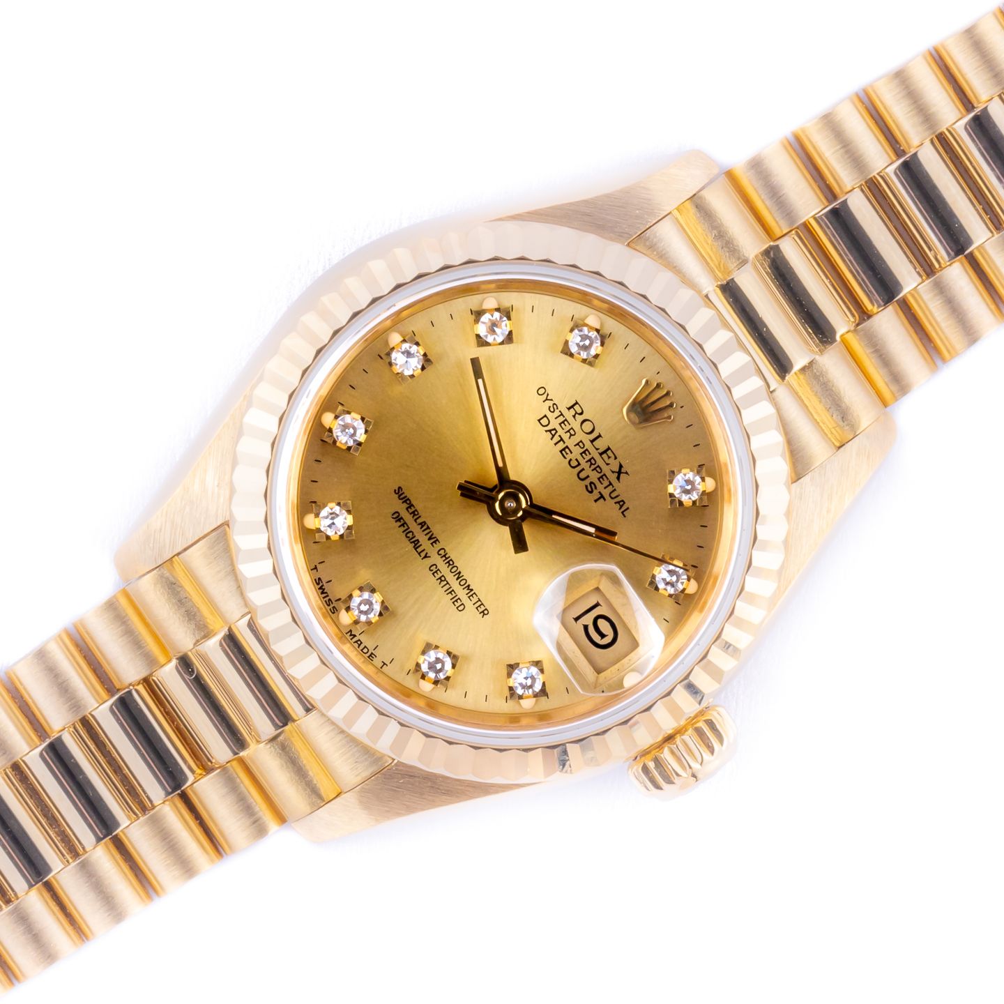 Rolex Lady-Datejust 69178 (1990) - 26 mm Yellow Gold case (1/8)