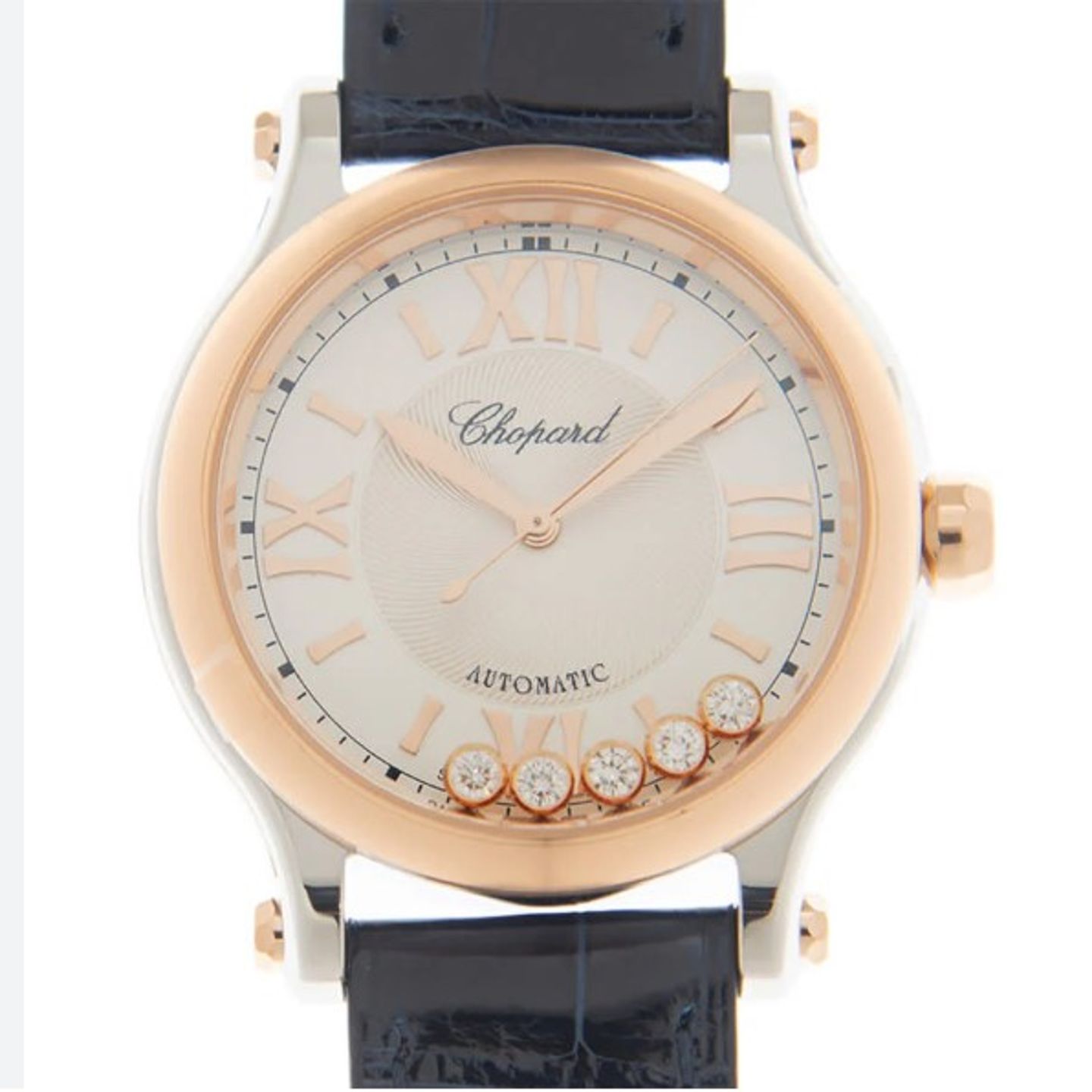 Chopard Happy Sport 278608-6001 (2024) - Silver dial 33 mm Rose Gold case (1/1)