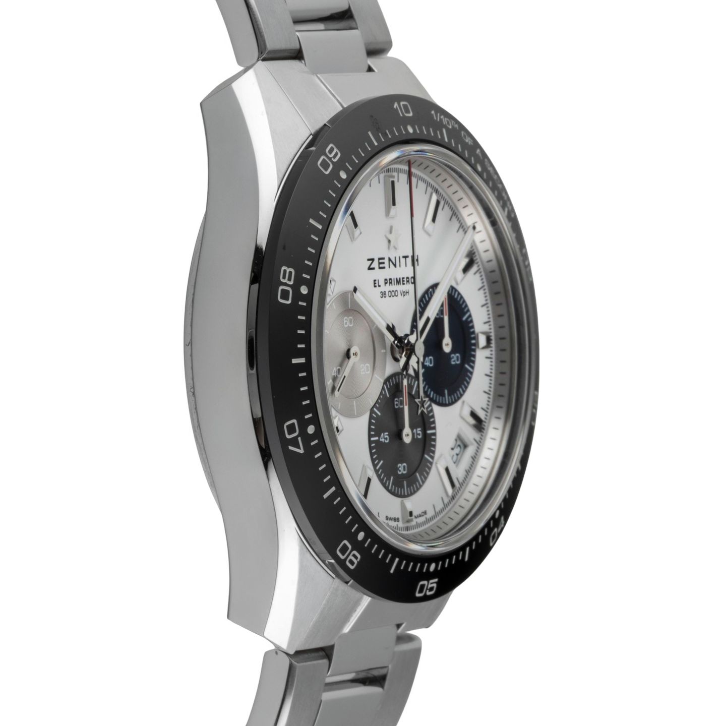Zenith Chronomaster Sport 03.3100.3600/69.M3100 (Onbekend (willekeurig serienummer)) - Wit wijzerplaat 41mm Staal (7/8)