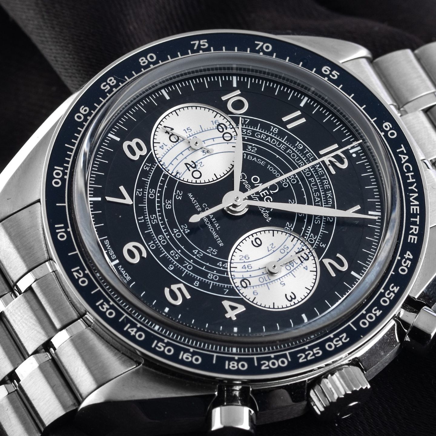 Omega Speedmaster Chronoscope 329.30.43.51.03.001 (2025) - Blauw wijzerplaat 43mm Staal (3/7)