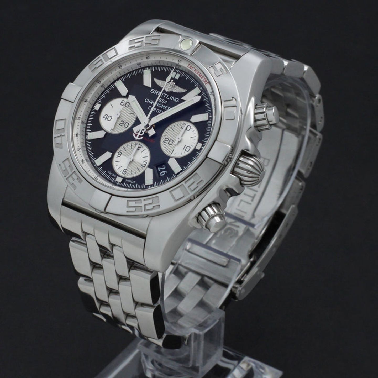 Breitling Chronomat 44 AB0110 (2015) - Zwart wijzerplaat 44mm Staal (2/7)