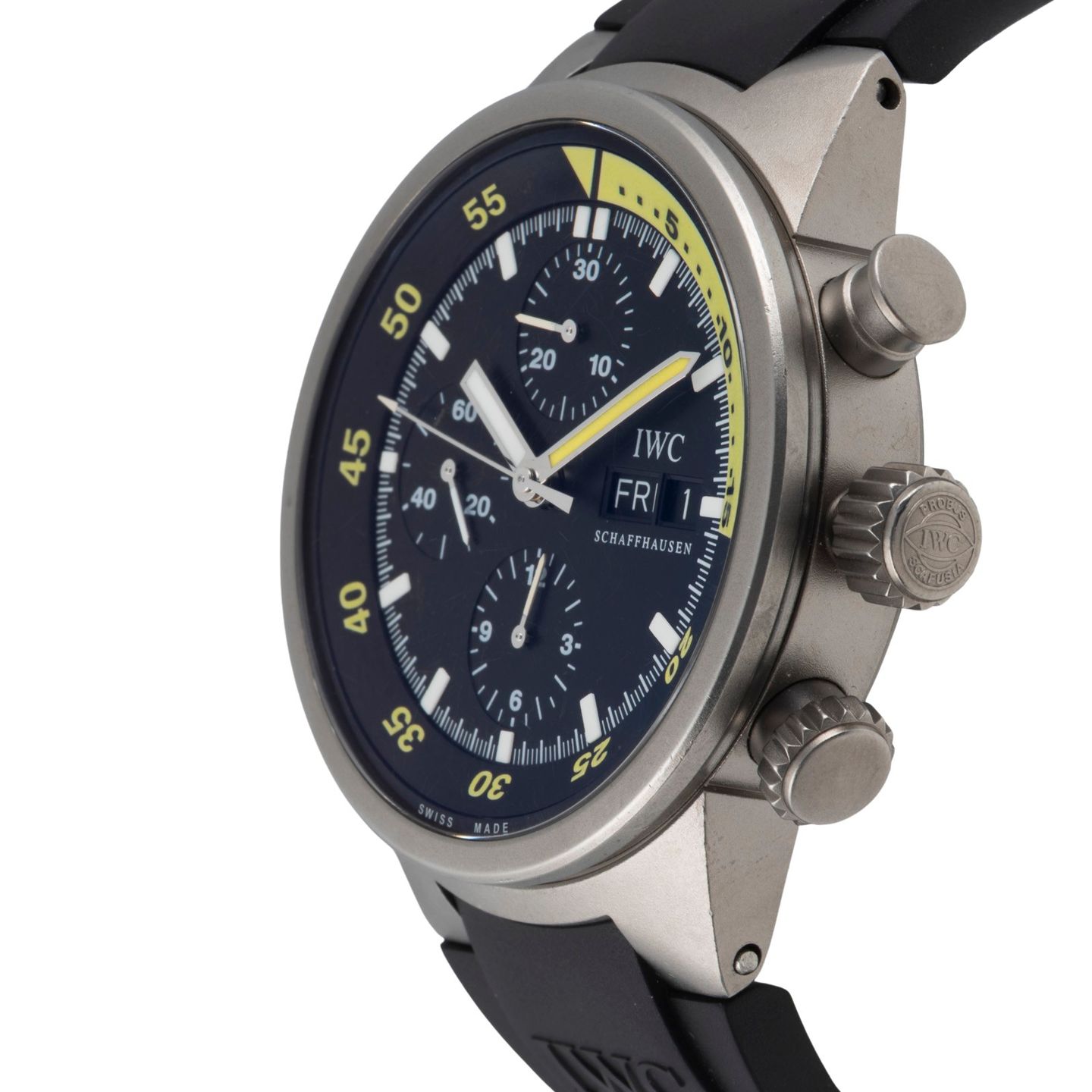 IWC Aquatimer Chronograph IW371918 (Unknown (random serial)) - Black dial 42 mm Titanium case (6/8)