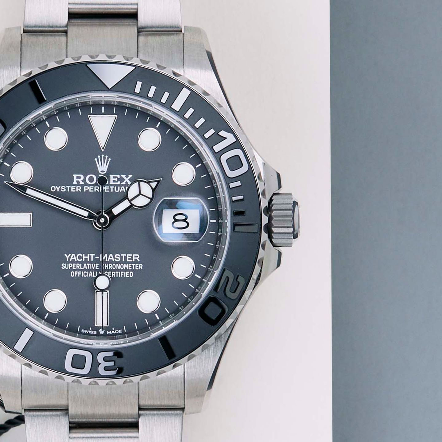 Rolex Yacht-Master 42 226627 (2026) - Black dial 42 mm Titanium case (5/8)