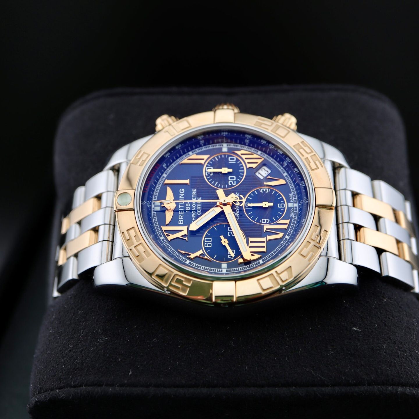 Breitling Chronomat 44 CB0110121C1C1 (2012) - Blue dial 44 mm Steel case (5/7)