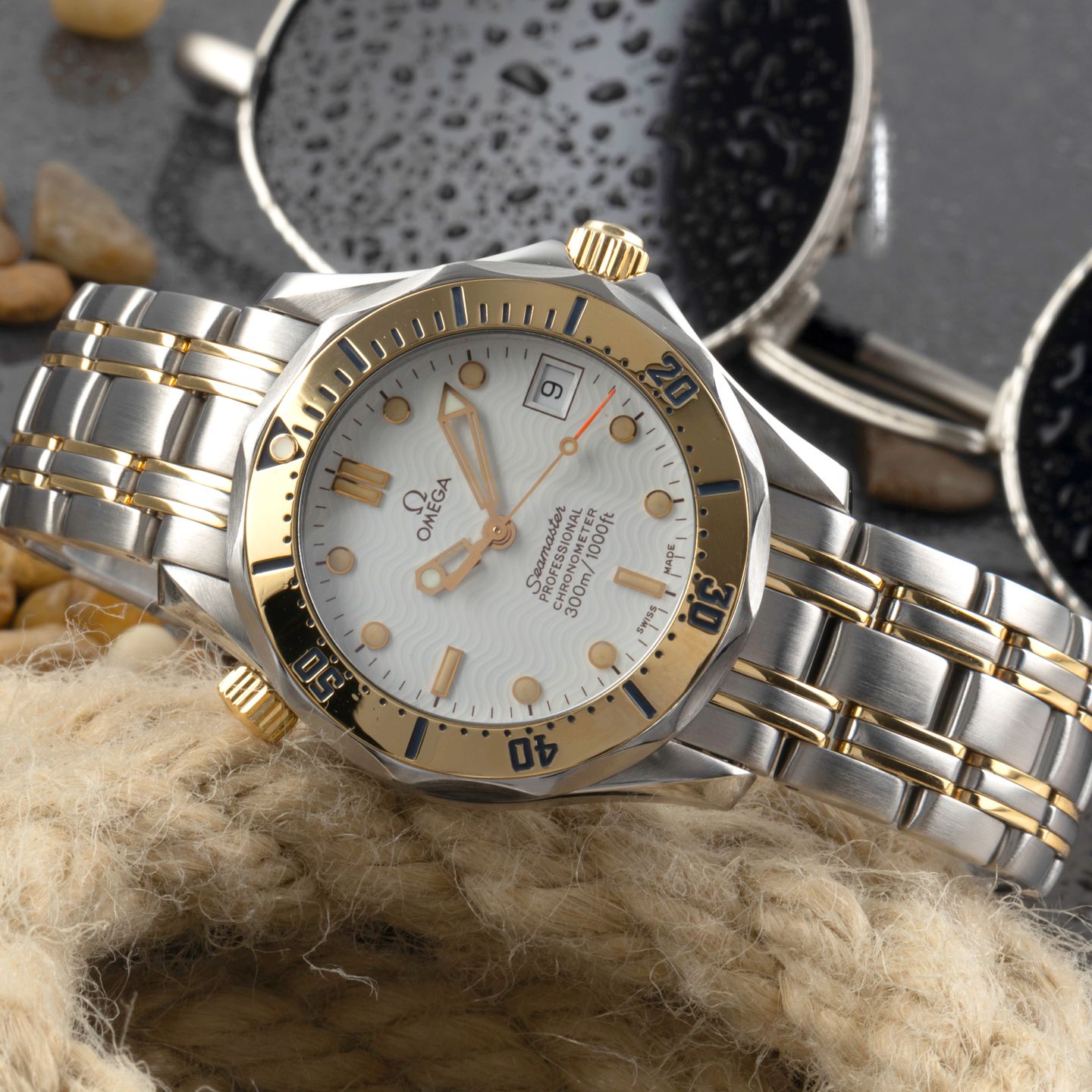 Omega Seamaster Diver 300 M 2352.20.00 (Onbekend (willekeurig serienummer)) - Wit wijzerplaat 36mm Staal (2/8)