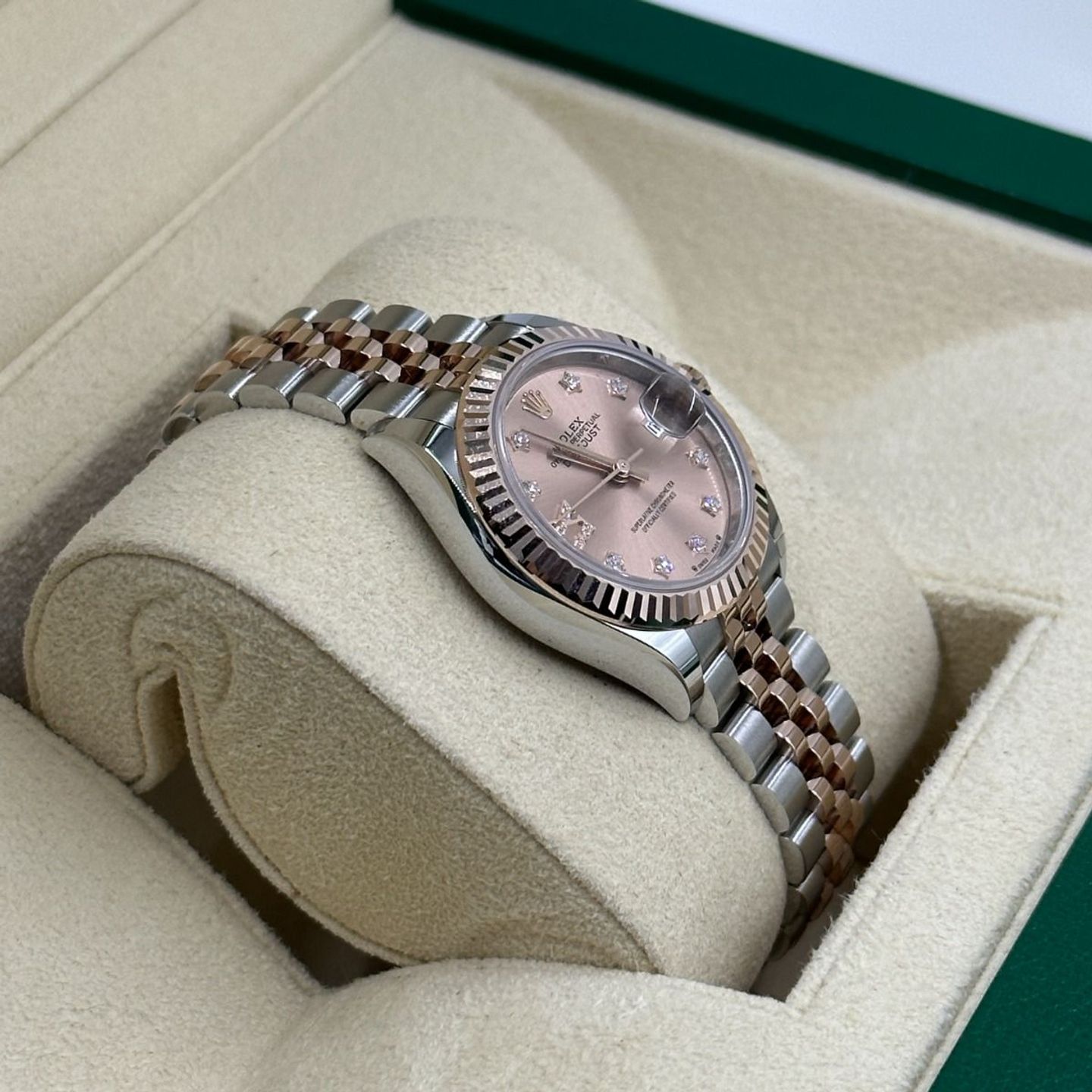 Rolex Lady-Datejust 279171 (2024) - Goud wijzerplaat 28mm Staal (7/8)