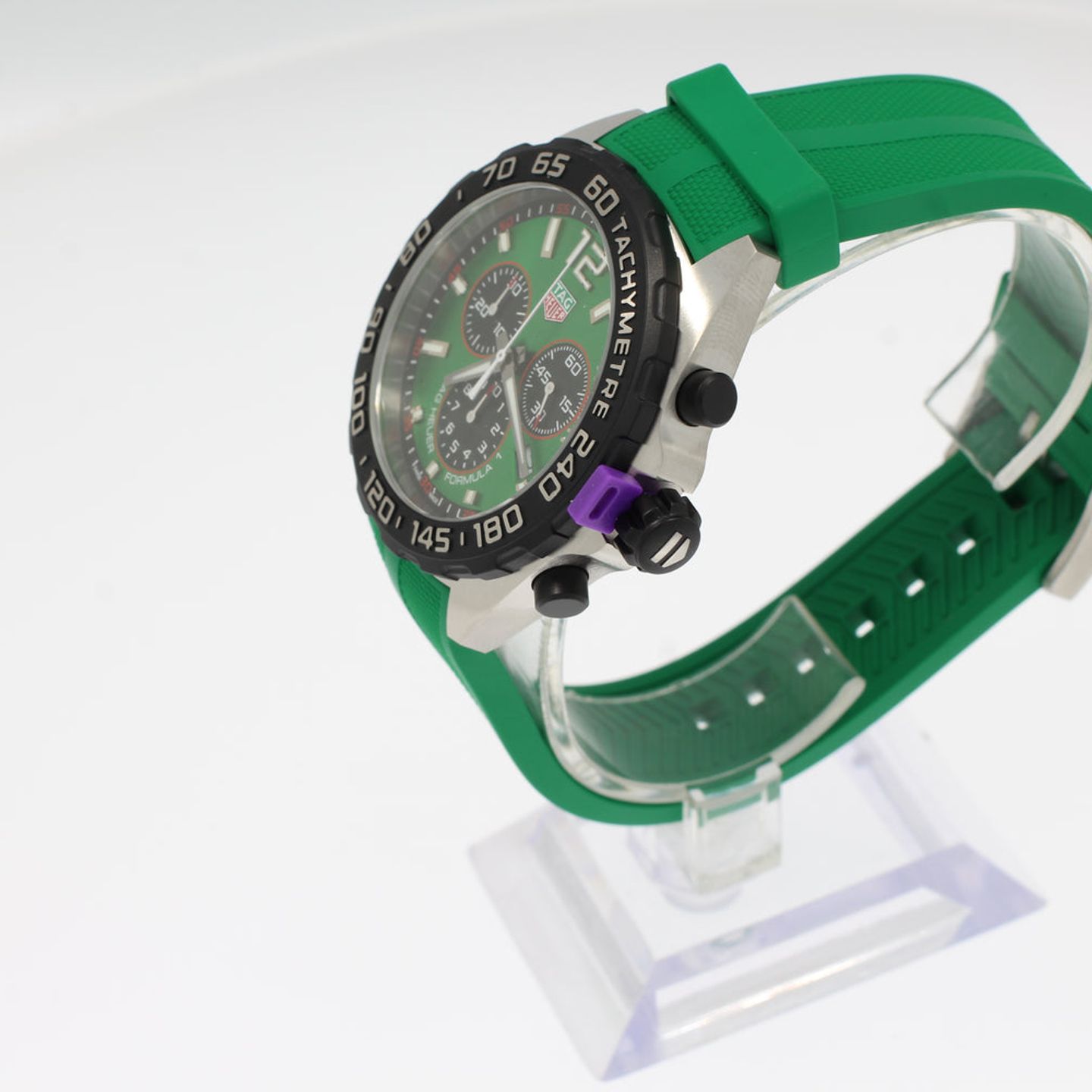 TAG Heuer Formula 1 Quartz CAZ101AP.FT8056 (2024) - Groen wijzerplaat 43mm Staal (2/4)